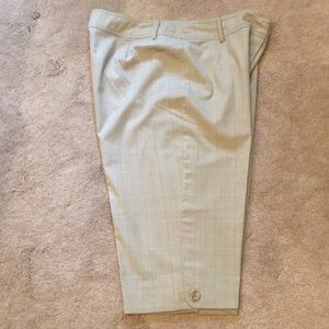 Christopher & Banks beige plaid capris - size 12